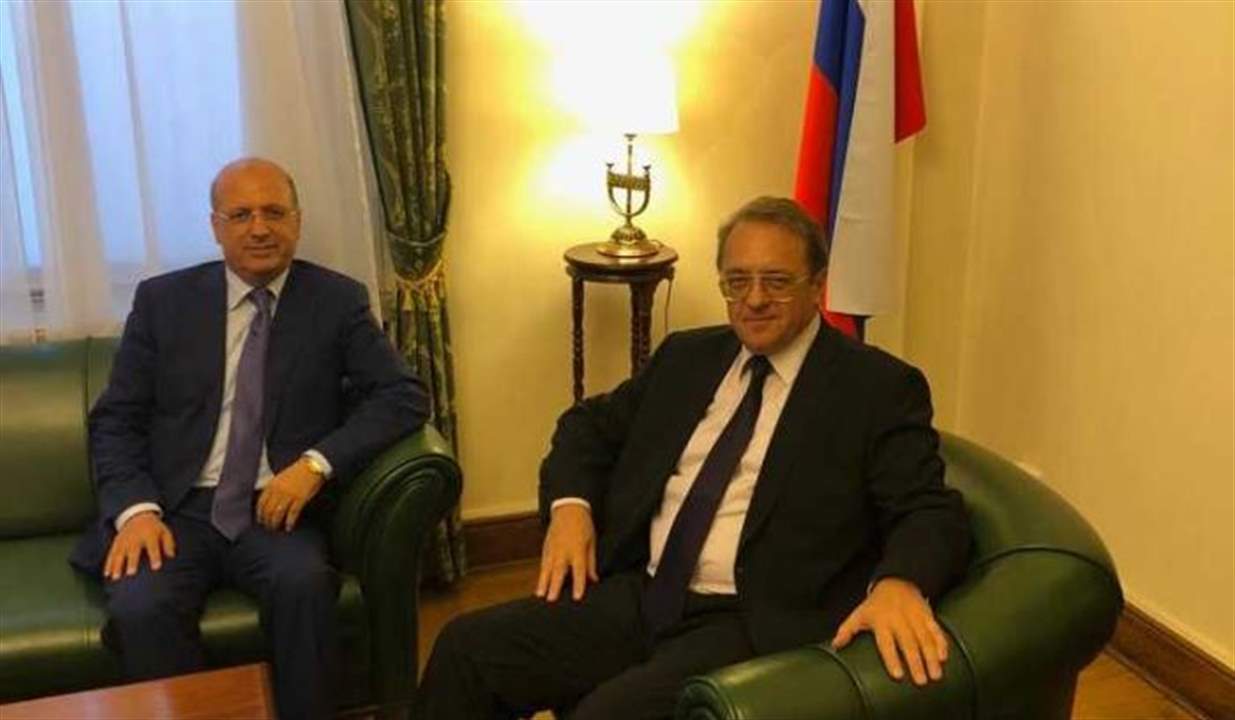   بوغدانوف يلتقي ممثّل الحريري ويؤكد على وجوب انتخاب رئيس للجمهورية ضمن الموعد الدستوري
