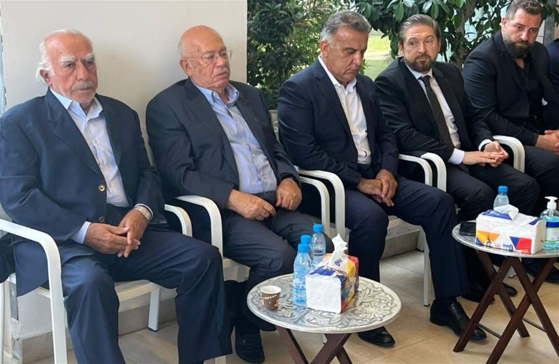بالصور - رئيس مجلس ادارة قناة "الجديد" تحسين خياط يعزّي اللواء عباس ابراهيم بوفاة والده