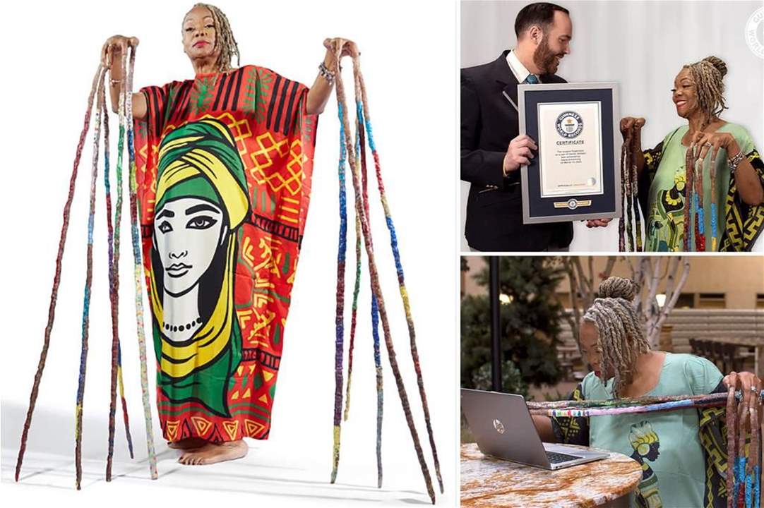 بالفيديو ـ أميركية تدخل "غينيس" عن "أطول أظافر" لأنثى !!