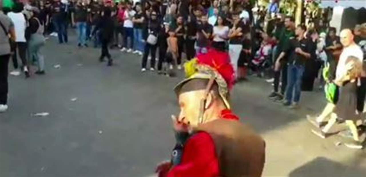 بالفيديو - ممثل دور "الشمر" يتعرّض للضرب خلال تمثيل المشهدية في النبطية