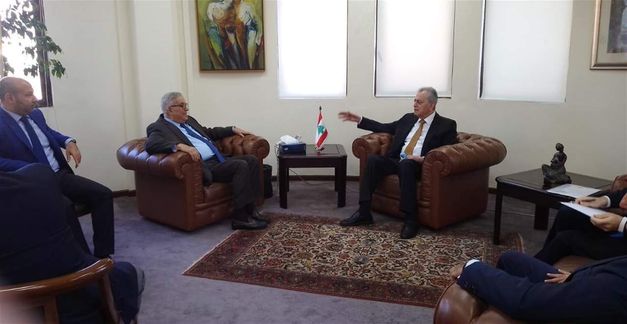 وزير الخارجية يستقبل السفير السوري لمتابعة ملف النازحين:  لبنان يعرف جدية الدولة السورية والرئيس الاسد بتقديم التسهيلات اللازمة