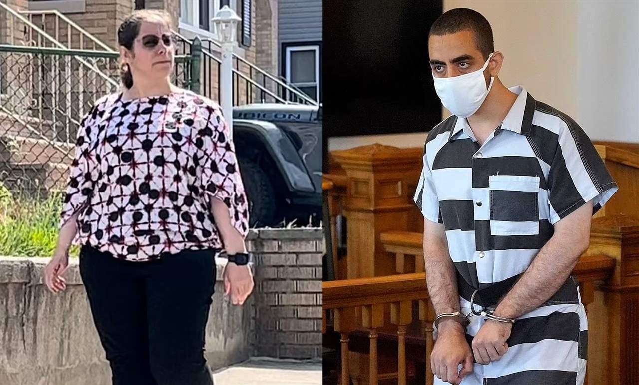    والدة هادي مطر المتهم بمحاولة قتل سلمان رشدي: إبني سافر لمدة شهر إلى الشرق الأوسط وعاد انطوائي المزاج ومتعصبًا دينيًا