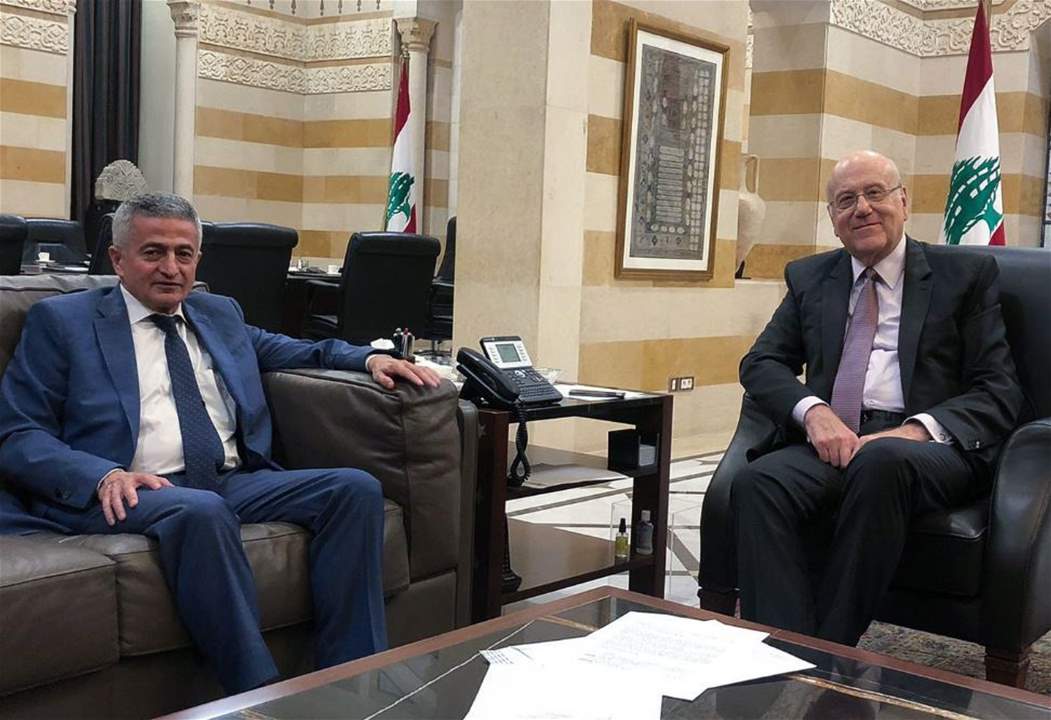 ميقاتي بحث موضوع تأمين المحروقات للقوى العسكرية والامنية وسعر الصرف المحدد على الاستيراد