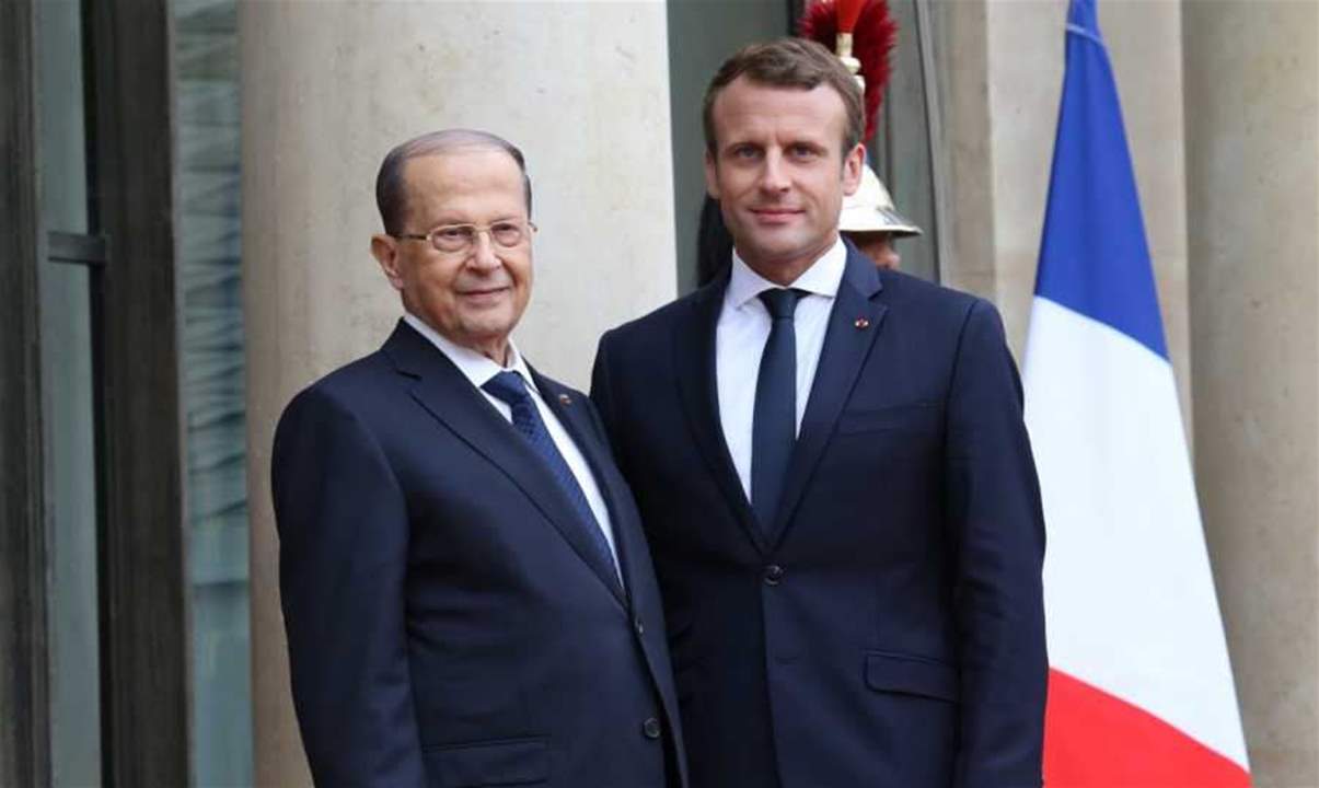 الرئيس عون تسلم رسالة من نظيره الفرنسي
