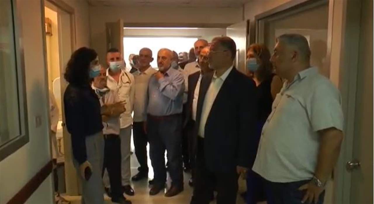 حزب الله يزور مشفى حاصبيا ويقدم كمية من المازوت هبة دعماً له