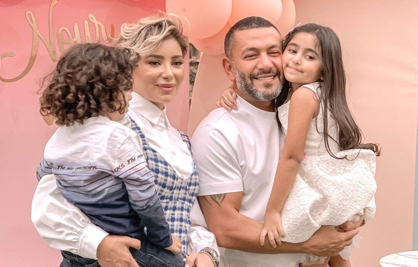 زياد برجي يحتفل بعيد ميلاد زوجته وجمال الاخيرة يلفت الانظار