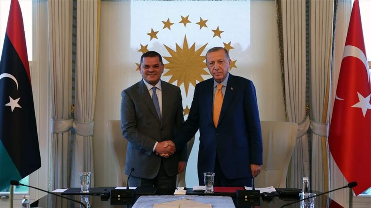 بعد اشتباكات ليبيا.. أردوغان يستقبل الدبيبة: التغيير لا يتم إلا عبر الانتخابات