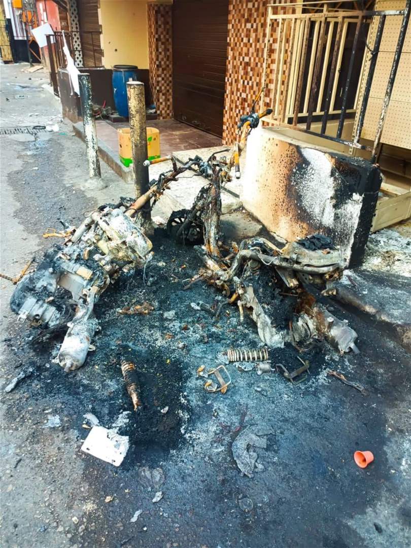 بالفيديو والصور - اضرار  الاشتباك المسلح الذي وقع امس في مخيم عين الحلوة