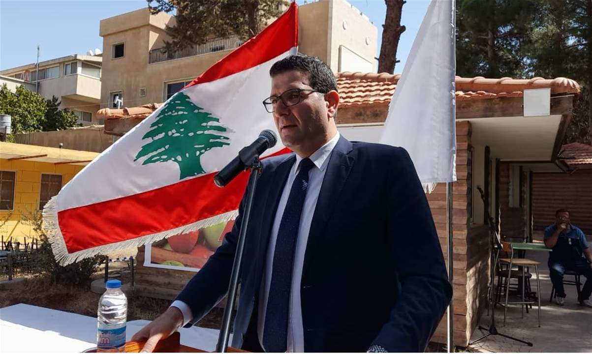 وزير الزراعة من عنجر: لا يوجد لدينا عدو في هذه الارض الا "إسرائيل"