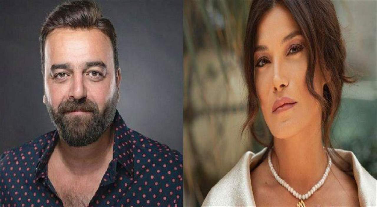 قبلة حـ ـميمة بين سامر المصري وندى ابو فرحات تسبب ضجة واسعة