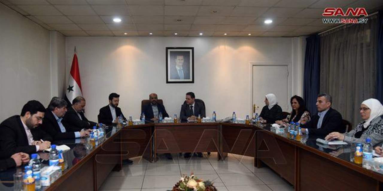 مباحثات سورية إيرانية لتطوير علاقات التعاون وتبادل الخبرات