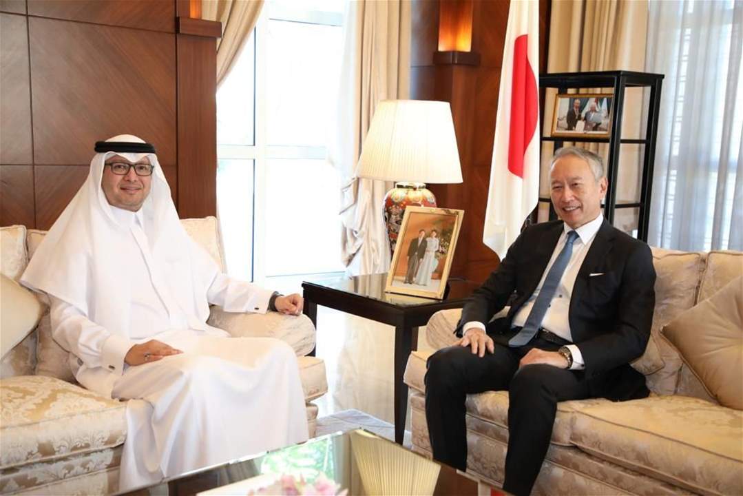 السفير السعودي في لبنان وليد بخاري يزور نظيره الياباني
