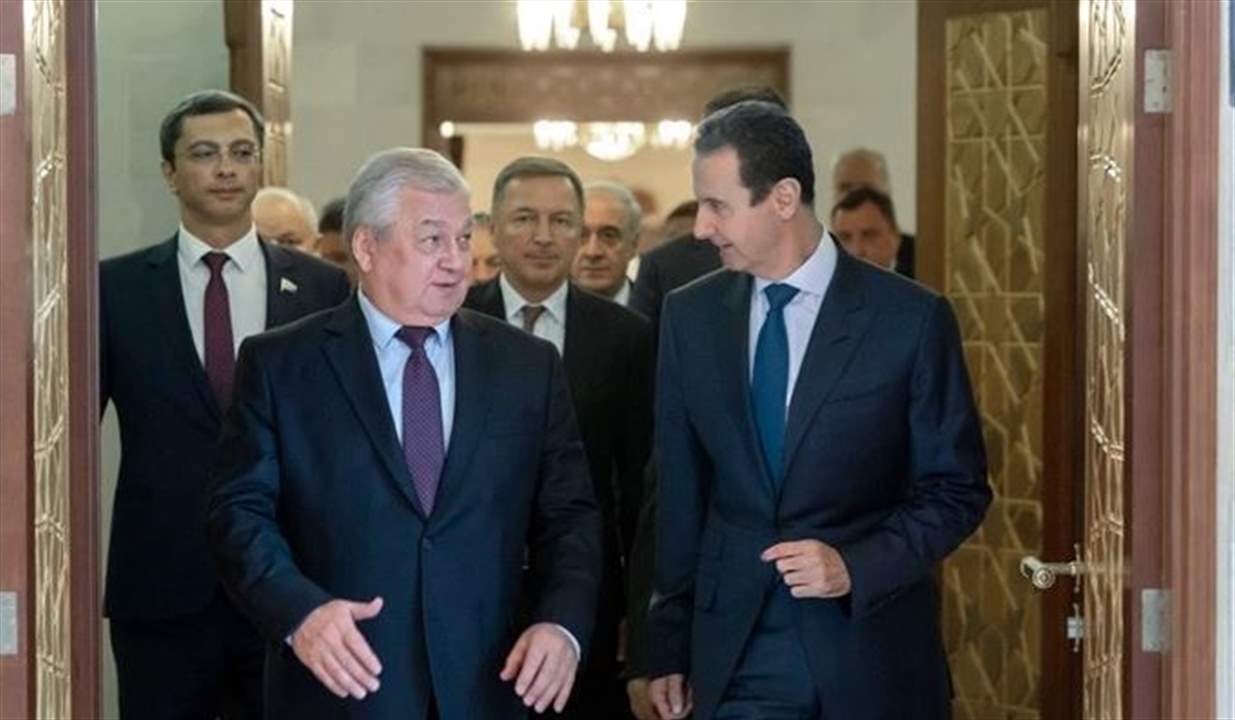 الأسد يستقبل وفداً روسياً لمناقشة ملف اللاجئين والعلاقات الثنائية