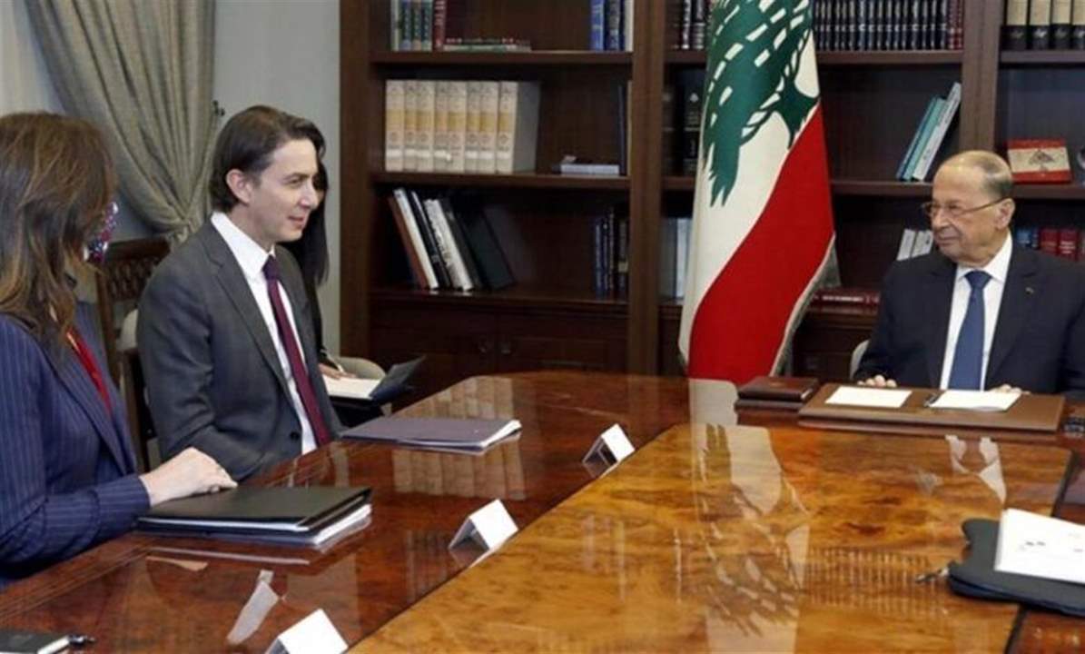 معلومات "الجديد": هوكستين  في بيروت الخميس ليسلم عون النسخة الرسمية لإتفاق الترسيم