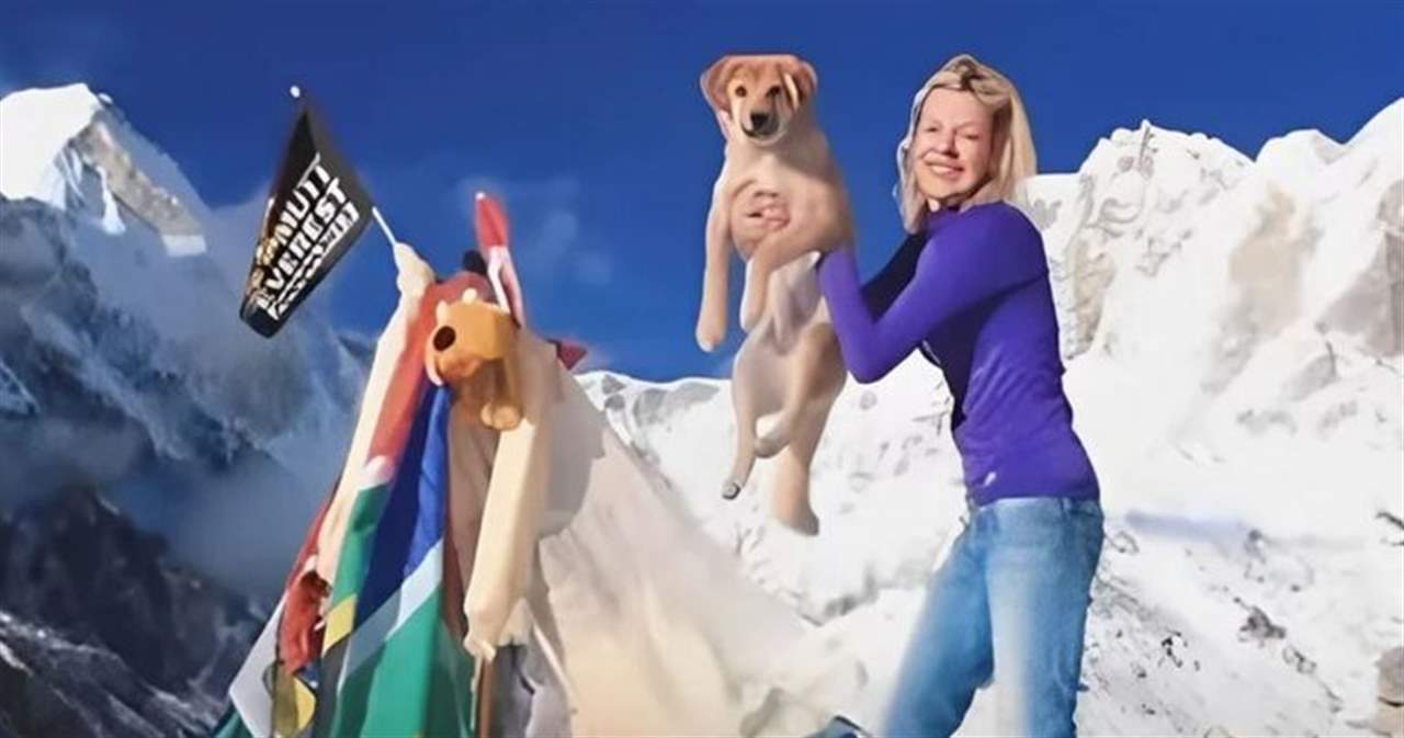 "روبي" كانت ضالة في القمامة.. قصة أول كلبة تتسلق جبل إيفرست