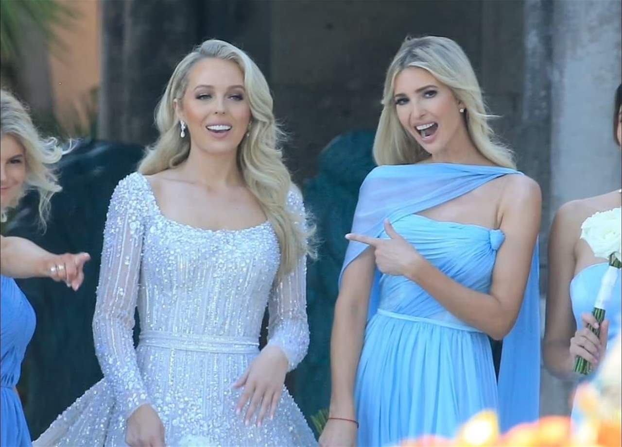 ايفانكا ترامب تحذف صورة خطيبة شقيقها من صور زفاف تيفاني ترامب