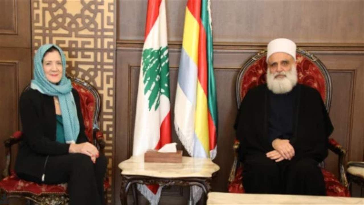 شيخ العقل التقى سفيرة أميركا والمؤتمر التأسيسي للأسرة ومحترف عساف