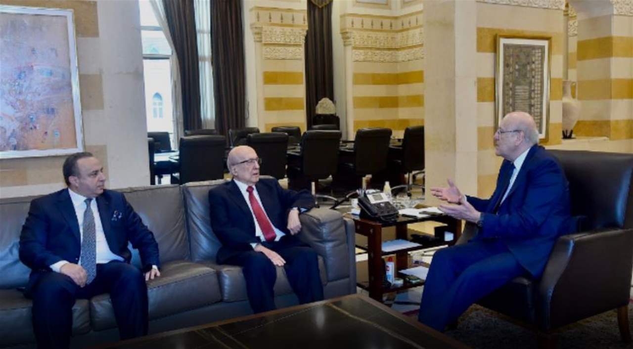 ميقاتي يلتقي جوزف طربيه قبيل افتتاح فعاليات منتدى بيروت الإقتصادي 2022 