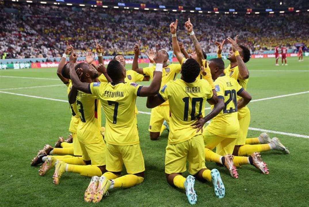  الإكوادور يتغلب على قطر بهدفين نظيفين في المباراة الإفتتاحية لكأس العالم 2022 