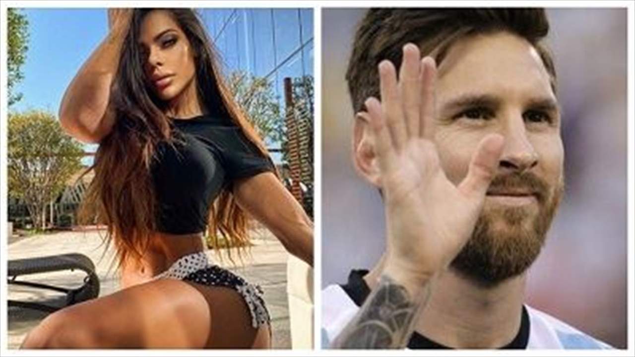 ملكة جمال بوم-بوم تستعرض صور ميسي على جسدها