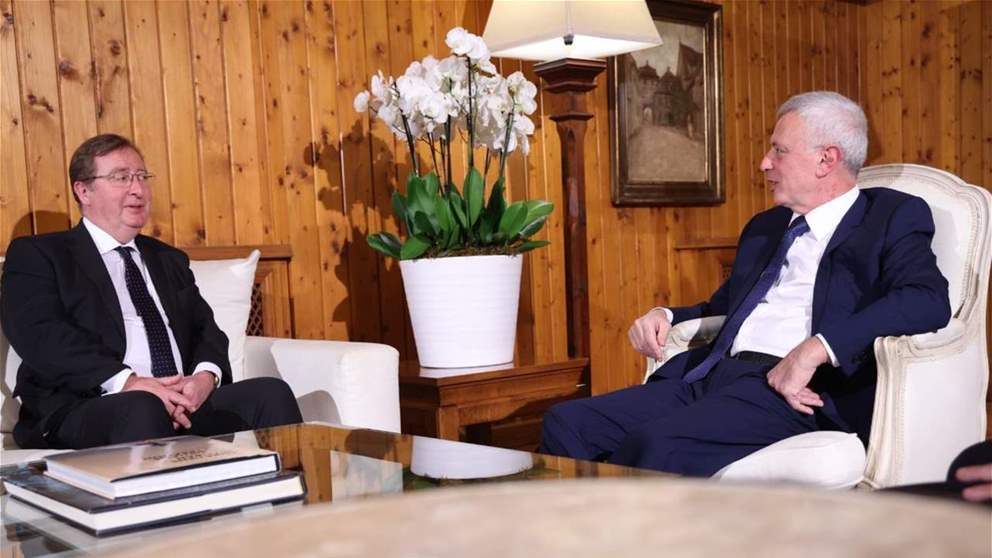 فرنجيه يستقبل سفير بريطانيا لدى لبنان لمناقشة الأوضاع العامة محلياً واقليمياً ودولياً 
