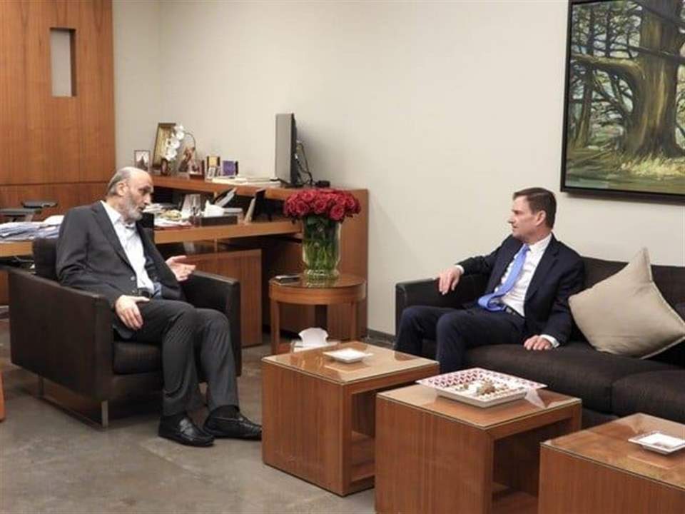 جعجع استقبل ديفيد هيل:  الفرصة سانحة لانجاز تغيير جذري في لبنان