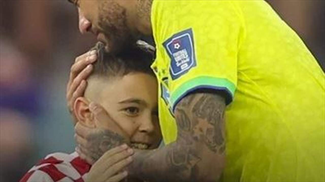 بالفيديو - نجل بيريسيتش ونيمار .. أجمل لحظات المونديال