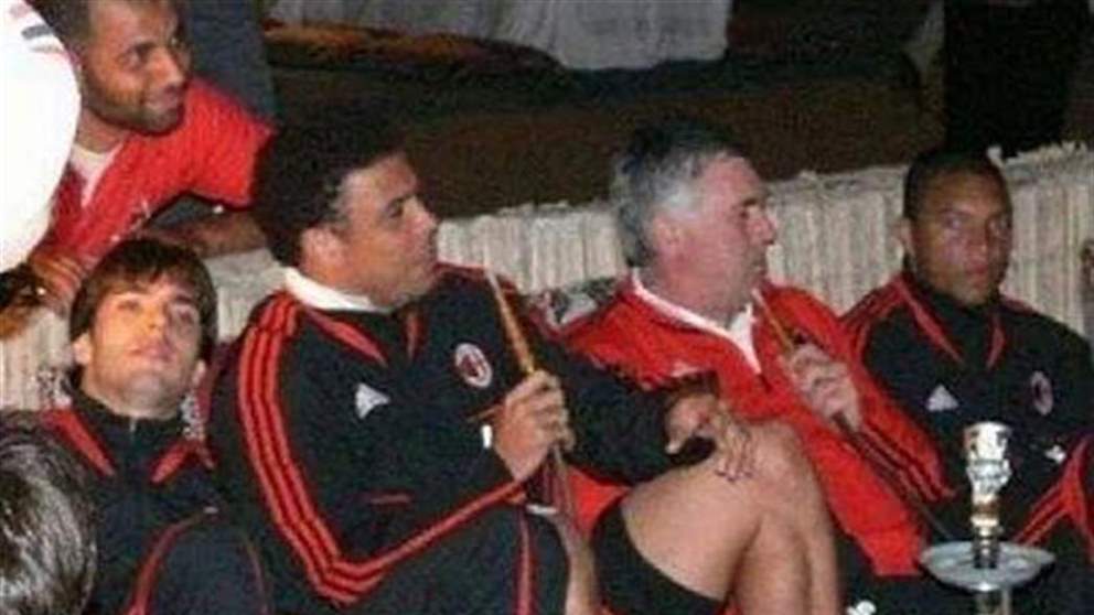 صورة وفيديو - رونالدو وأنشيلوتي و"نفس نرجيلة"