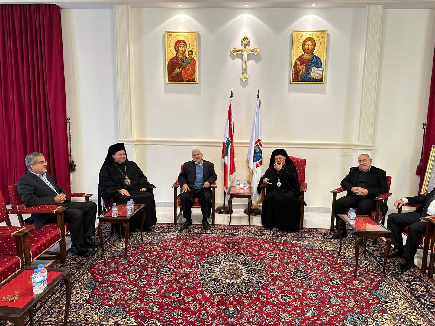 وفد من المجلس السياسي لحزب الله زار بطريركية الروم الكاثوليك