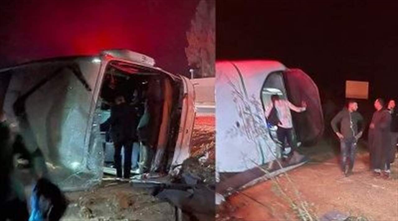 انقلاب حافلة النادي المغربي وسقوط جرحى