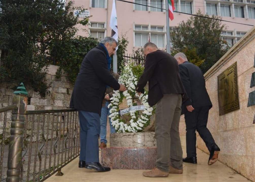 يوم ميلادي ووطني حافل للنائب سليم الصايغ في منطقة بنت جبيل 			