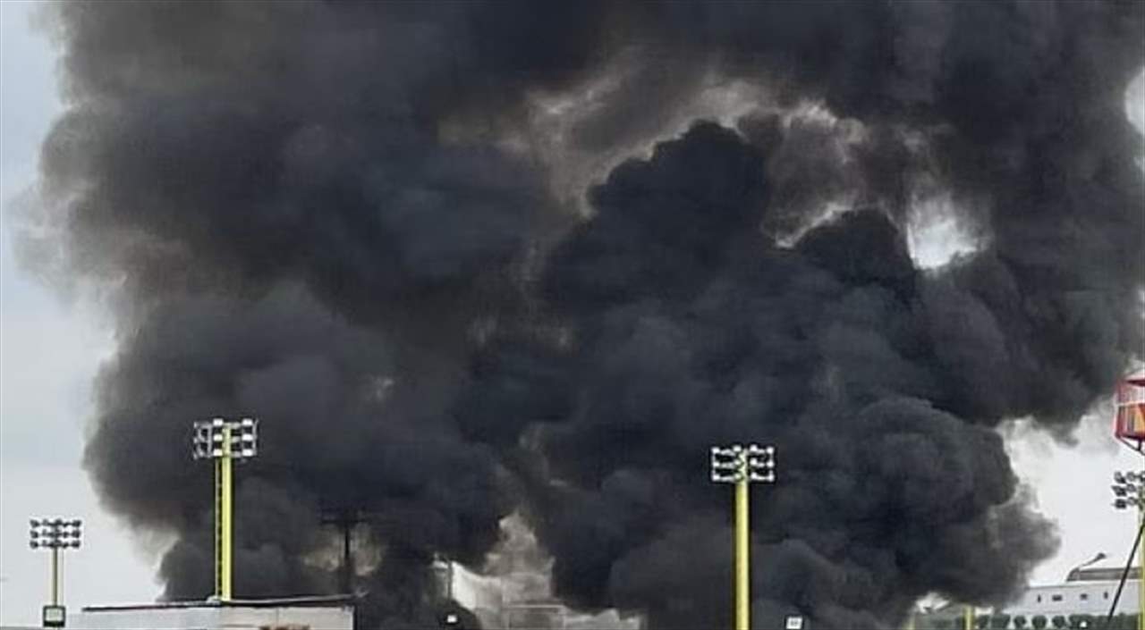حريق هائل في مدينة جدة السعودية