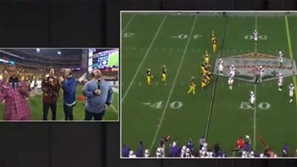 بالفيديو - المحلل الشهير يترك المباراة والملعب والسبب .. زوجته