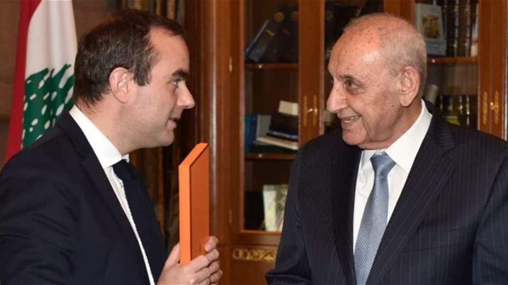 بري استقبل وزير الدفاع الفرنسي