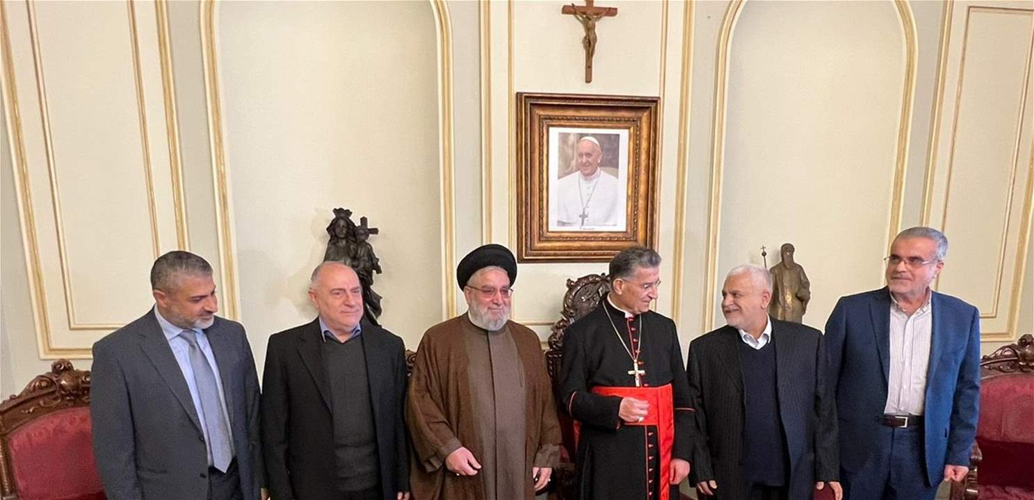 "الجمهورية": تهنئة وفد حزب الله للبطريرك الراعي بالأعياد شكّلت مناسبة لإعادة تفعيل الانفتاح والتواصل بين الجانبين