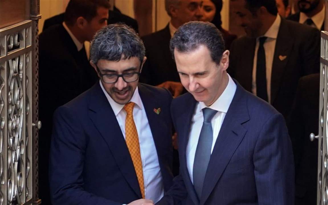 الأسد مستقبلاً وزير الخارجية الإماراتي: من الطبيعي أن تعود العلاقات إلى عمقها