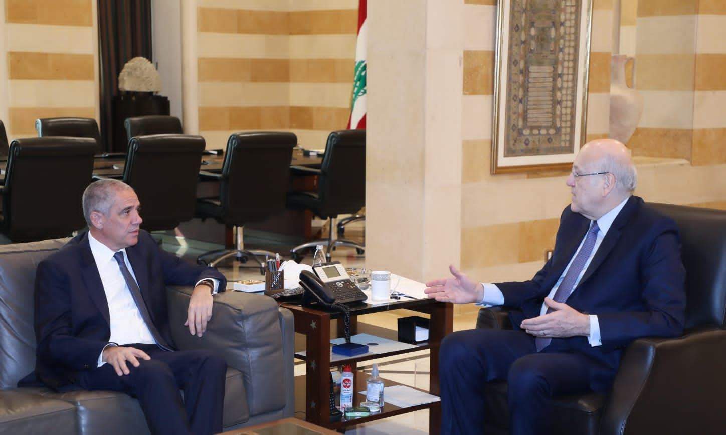 ميقاتي إستقبل طراف وكاديك في السراي الحكومي