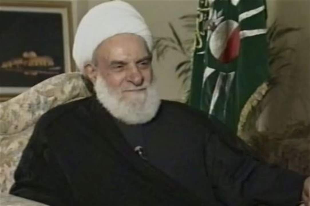 الخطيب في ذكرى رحيل الشيخ محمد مهدي شمس الدين: باقون على العهد ندافع عن لبنان