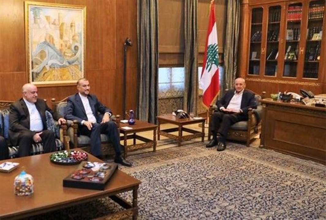 بري عرض مع عبد اللهيان الاوضاع في لبنان والمنطقة واستقبل قائد الجيش