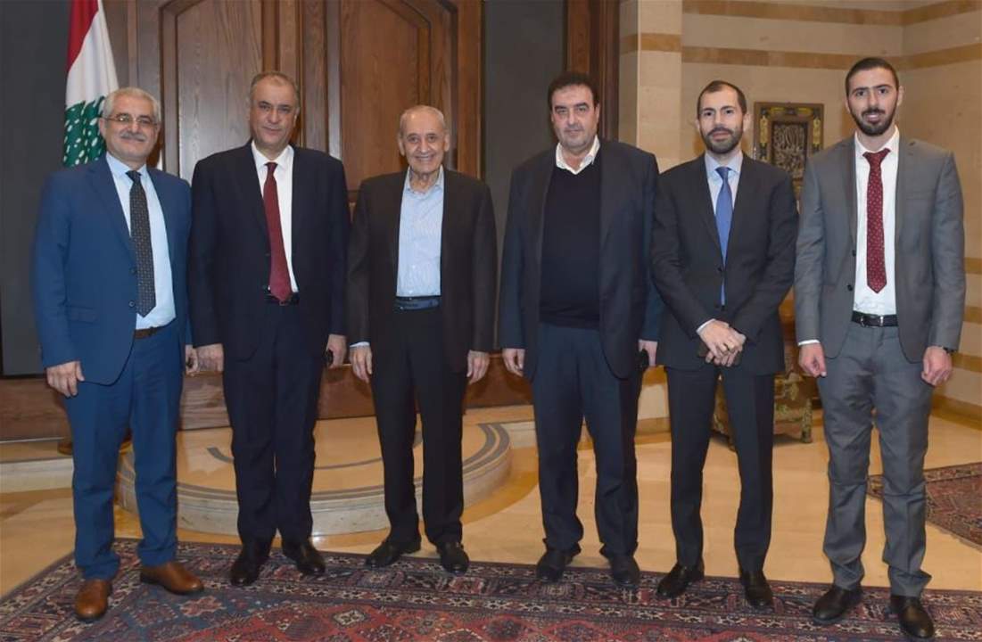 بري عرض الأوضاع العامة والمستجدات السياسية مع تكتل الإعتدال الوطني 