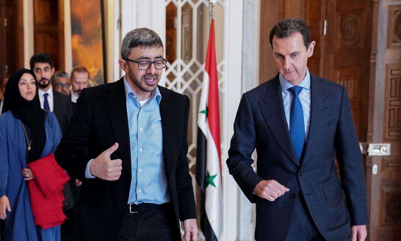 الأسد يستقبل وزير الخارجية الإماراتي: نشكر الإمارات دولة وشعباً