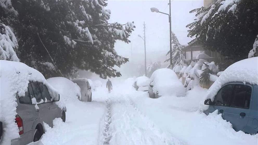 عدد من الطرقات الجبلية مقطوعة حاليا بسبب تراكم الثلوج .. اليكم التفاصيل! 