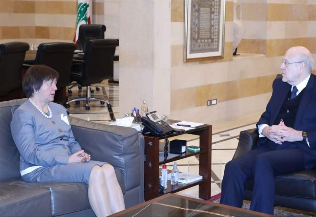 ميقاتي بحث مع فرونتسكا في التحضيرات لاجتماع مجلس الامن الشهر المقبل والتقى كاريه