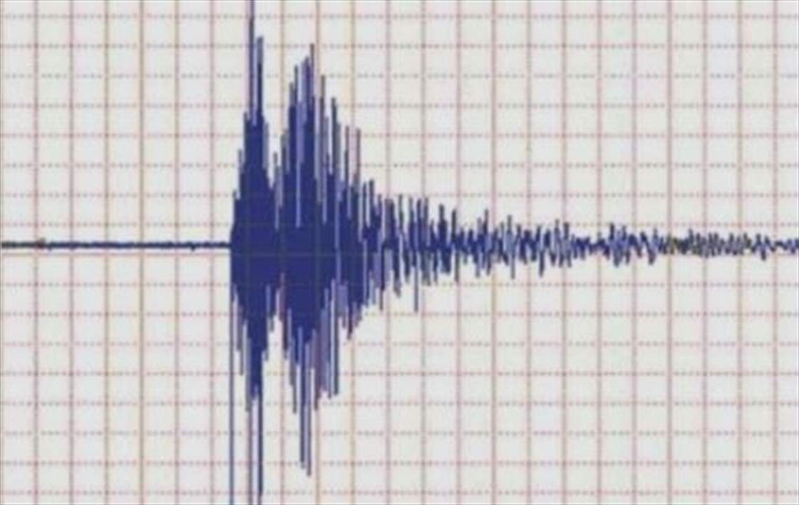 هزة أرضية بقوة 4 درجات على مقياس ريختر قبالة الشاطئ جنوب لبنان فجرا