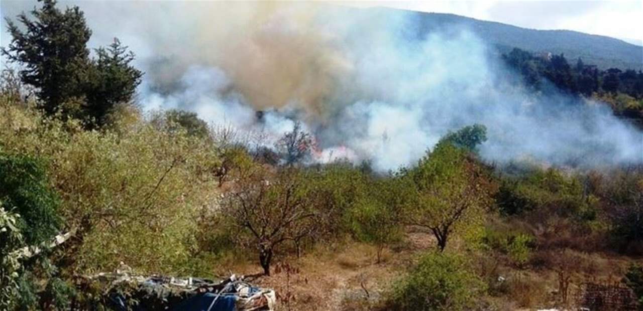 إخماد حريق بطرماز ـ الضنية والعمل جار على تبريده