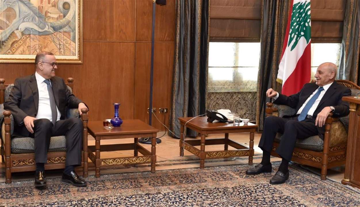 بري استقبل المدير العام للأمن العام بالوكالة العميد الياس البيسري بعد تسلمه مهامه الجديدة