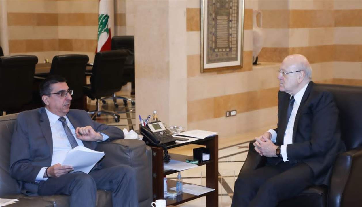 سلسلة لقاءات ديبلوماسية ووزارية ونيابية لميقاتي في السرايا الحكومية 