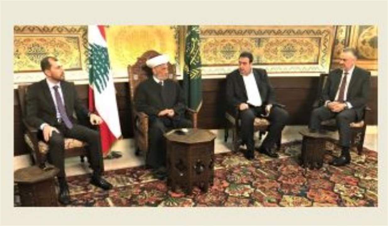 المفتي دريان يستقبل "الاعتدال الوطني" .. البعريني: لن نعطّل أي جلسة انتخاب ولا نقف مع طرف ضد آخر