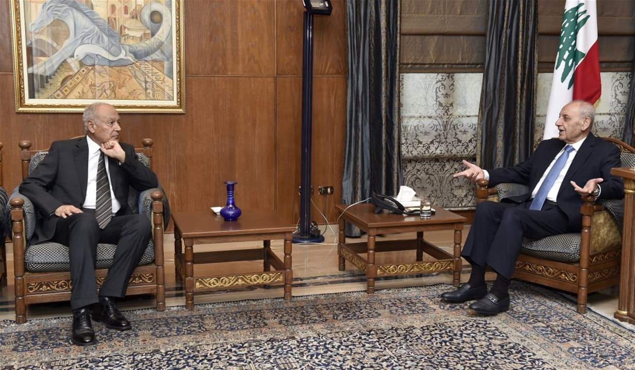 بري يستقبل أبو الغيط ووفداً من متطوعي الدفاع المدني 