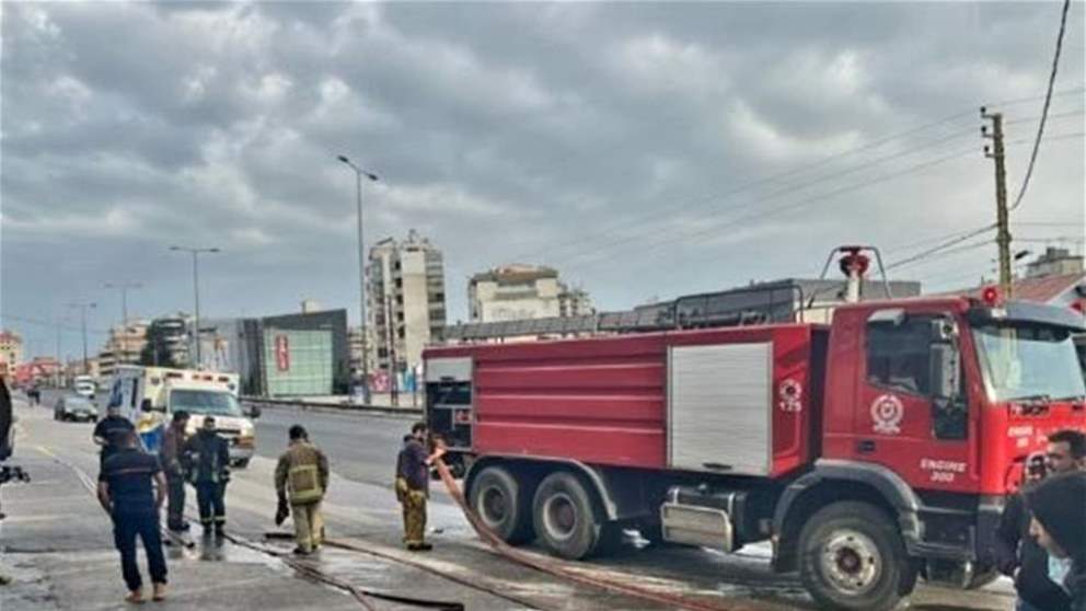 إخماد حريق داخل مطعم في صربا - كسروان